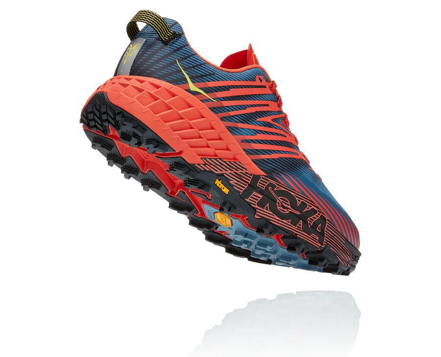 Trail Shoes Mens - Hoka One One Speedgoat 4 - Red - WRJMBNH-81